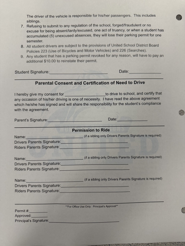 Student Driver Registration 2026-2027