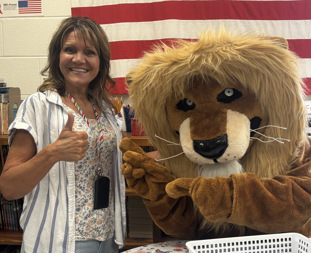 Mrs. Draksler and Lion