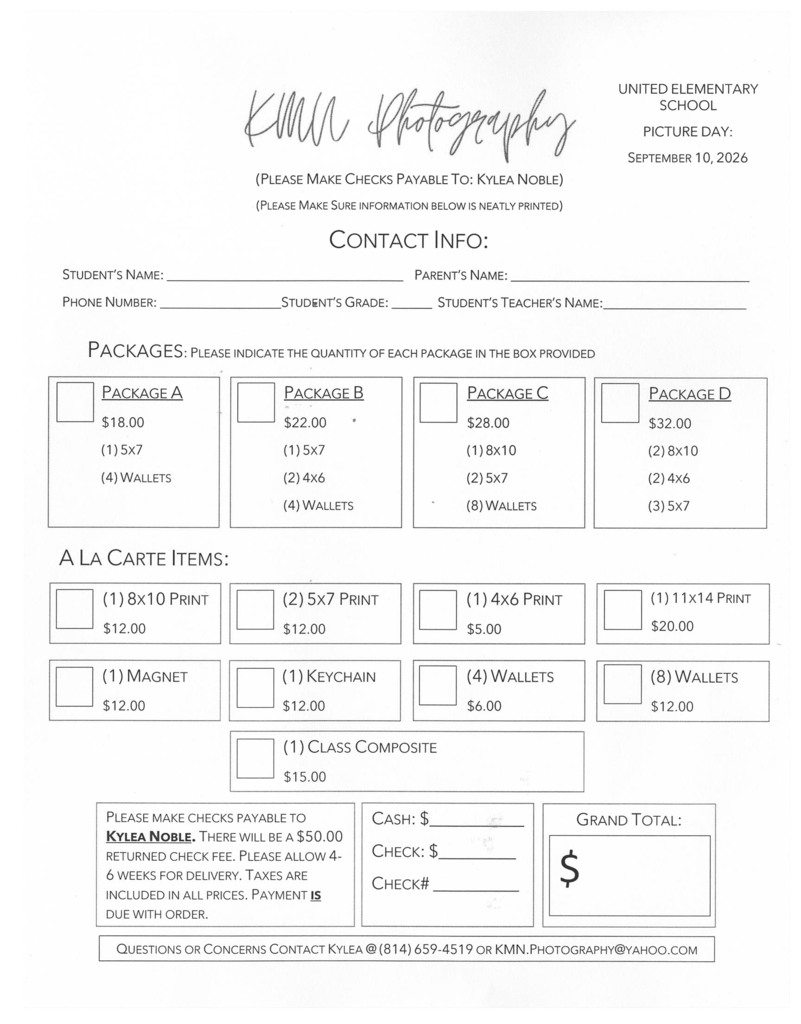 Elem. Photo Form