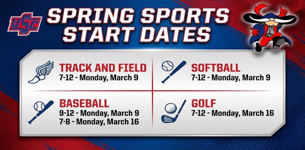 Spring Sports Start Dates