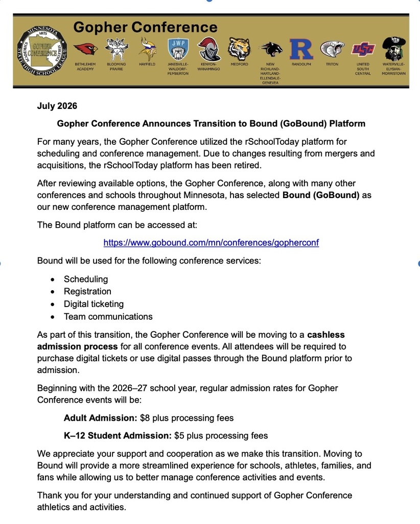 Gopher Conference Bound Announcement