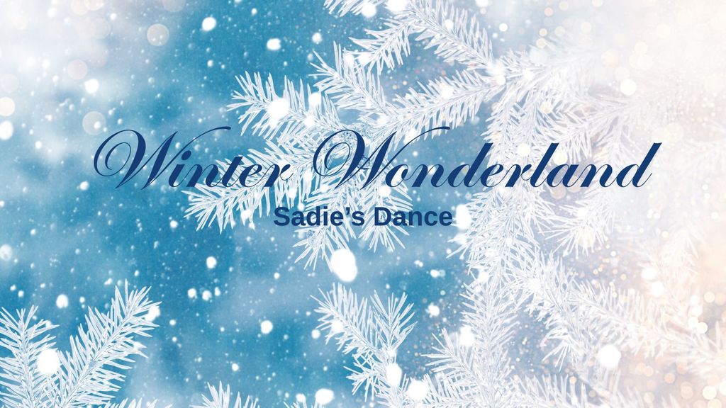 Winter themed background on blue with white pine tree branches and snow. Lighting on image to make it appear as though the snow is shining.