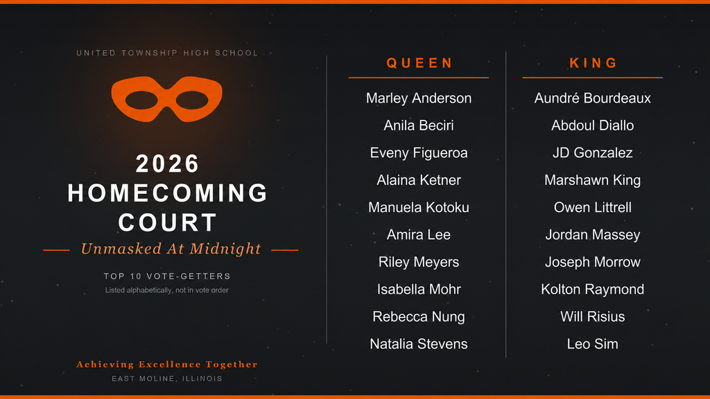 2026 Homecoming Court Announcement.