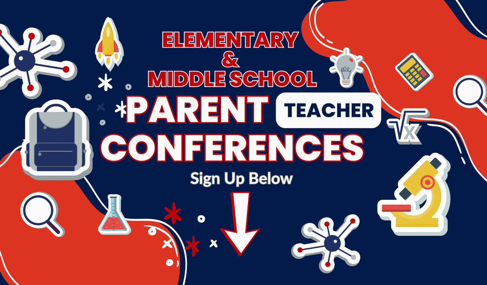 parent teacher conferences sign up poster