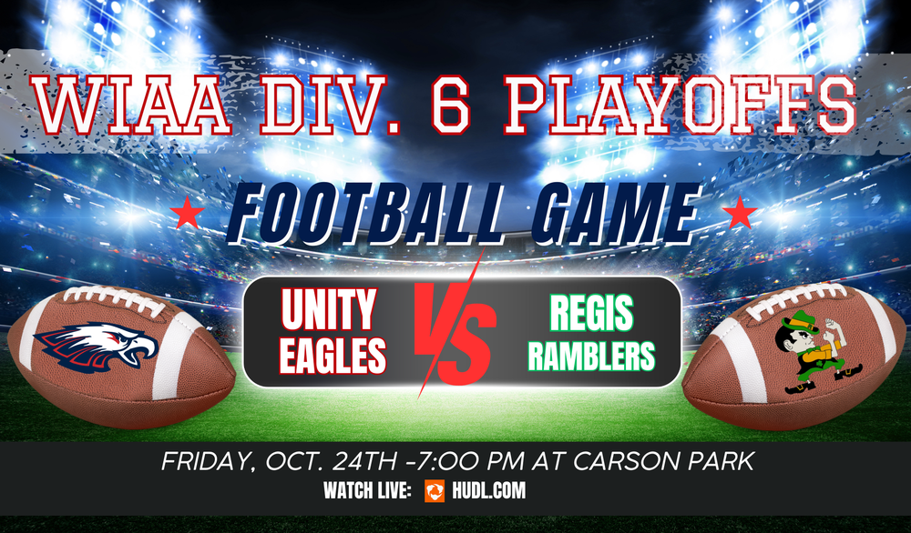 WIAA Div. 6 Playoffs Unity Vs. Regis October 23, 2025 at Carson Park