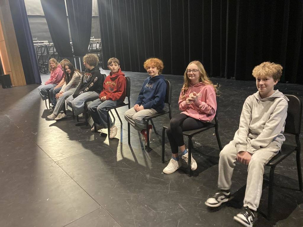 picture of students participating in the 2026 middle school spelling bee