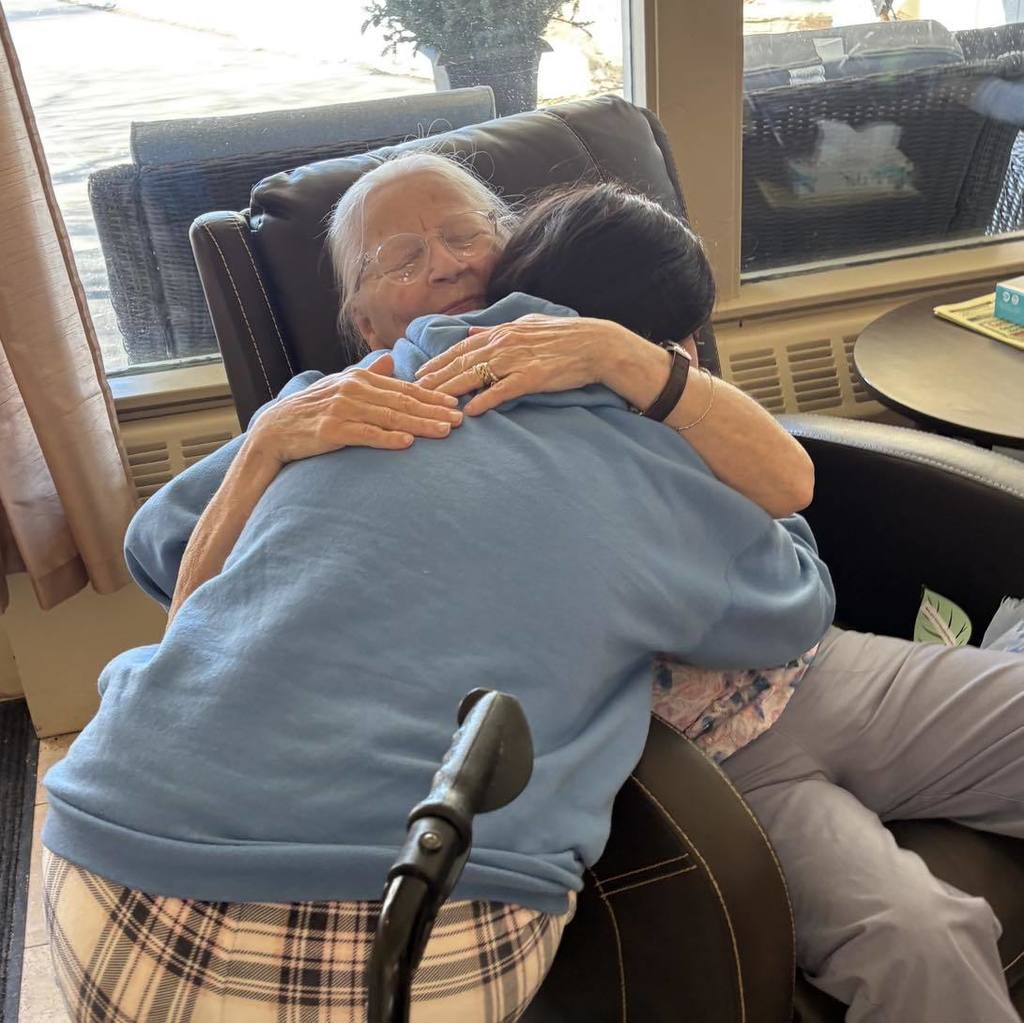 picture of two people hugging