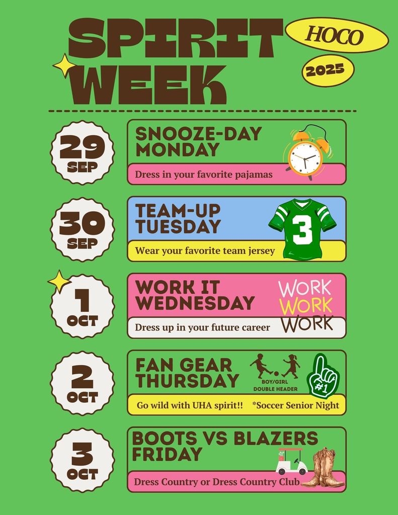 Spirit Week Flyer