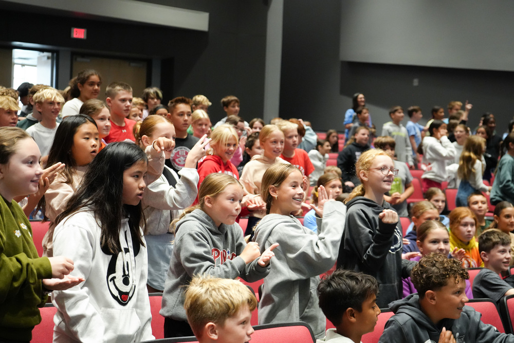 students in assembly