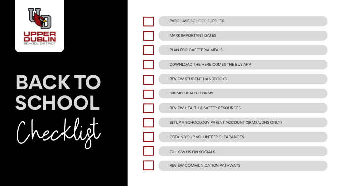 back to school checklist