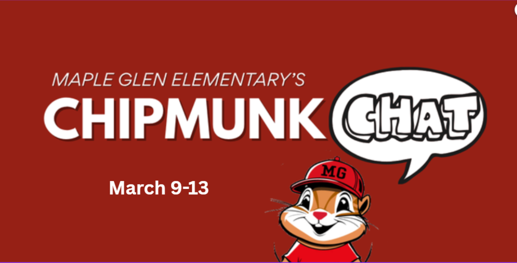 The Chipmunk Chat March 9-13
