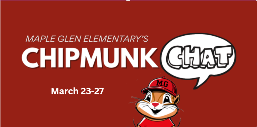 The Chipmunk Chat 3/23-3/27