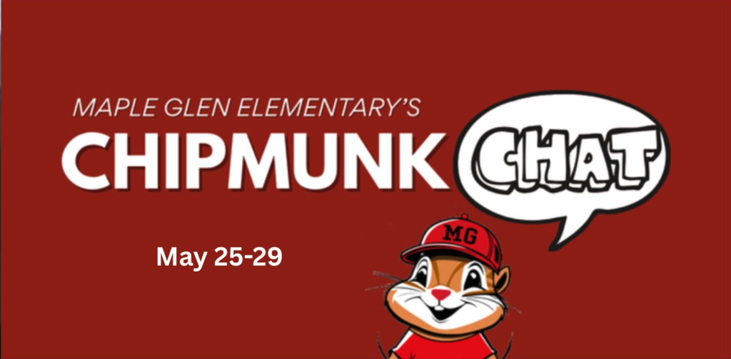The Chipmunk Chat 5/25-5/29