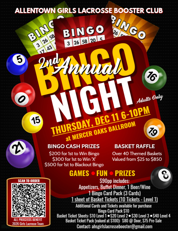 Girls Lax 2nd Annual Bingo Night