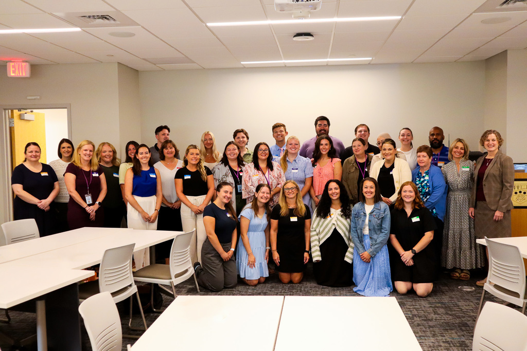 Group photo of our new teachers for the 2025-26 school year along with Dr. Elliott