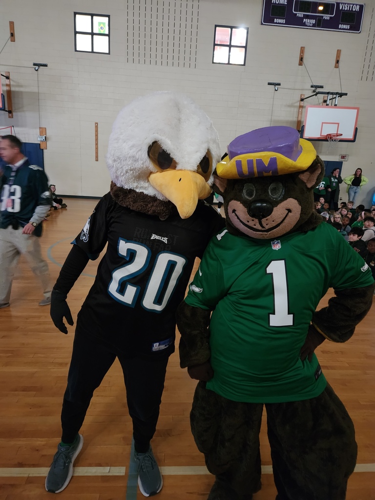 The Philadelphia Eagle and the Golden Bear pose for a photo 
