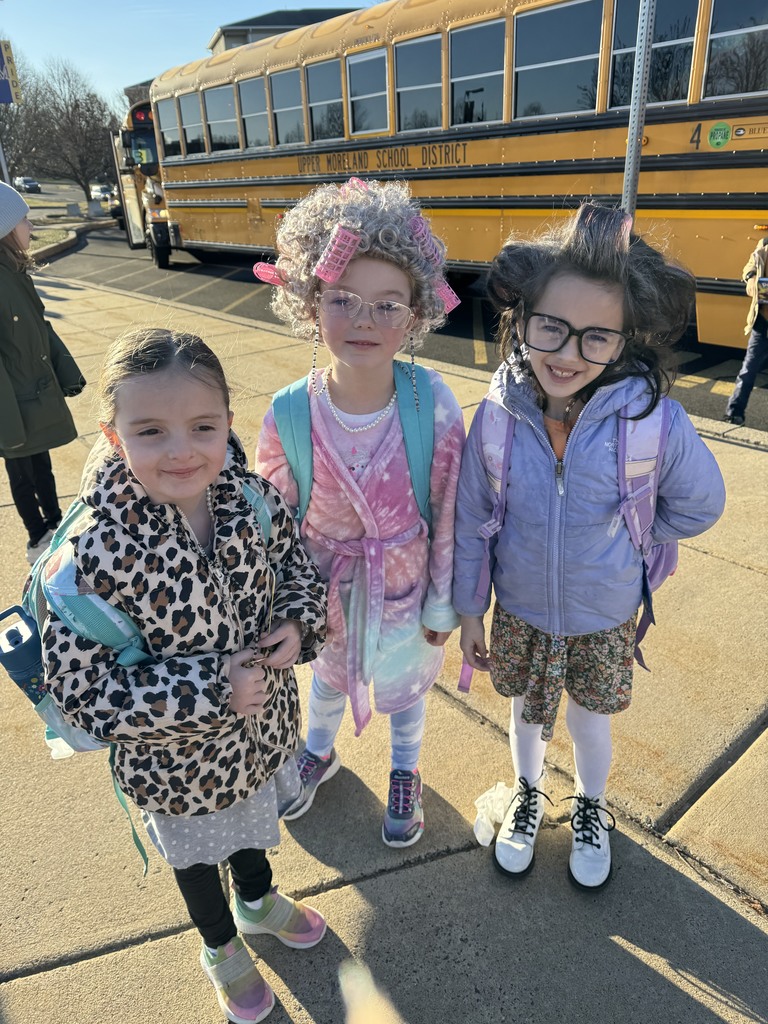 Students posings as 100 year olds