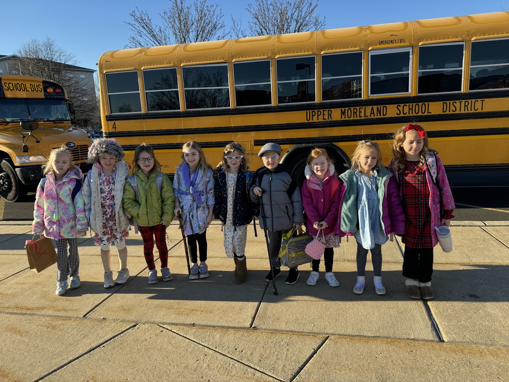 Students posings as 100 year olds