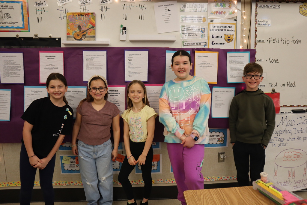 Students in Mrs. Elfreth's Class during their Gallery Walk