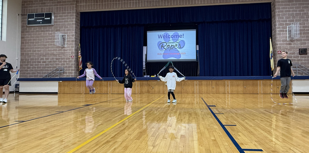 Students practiced their jump rope skills!