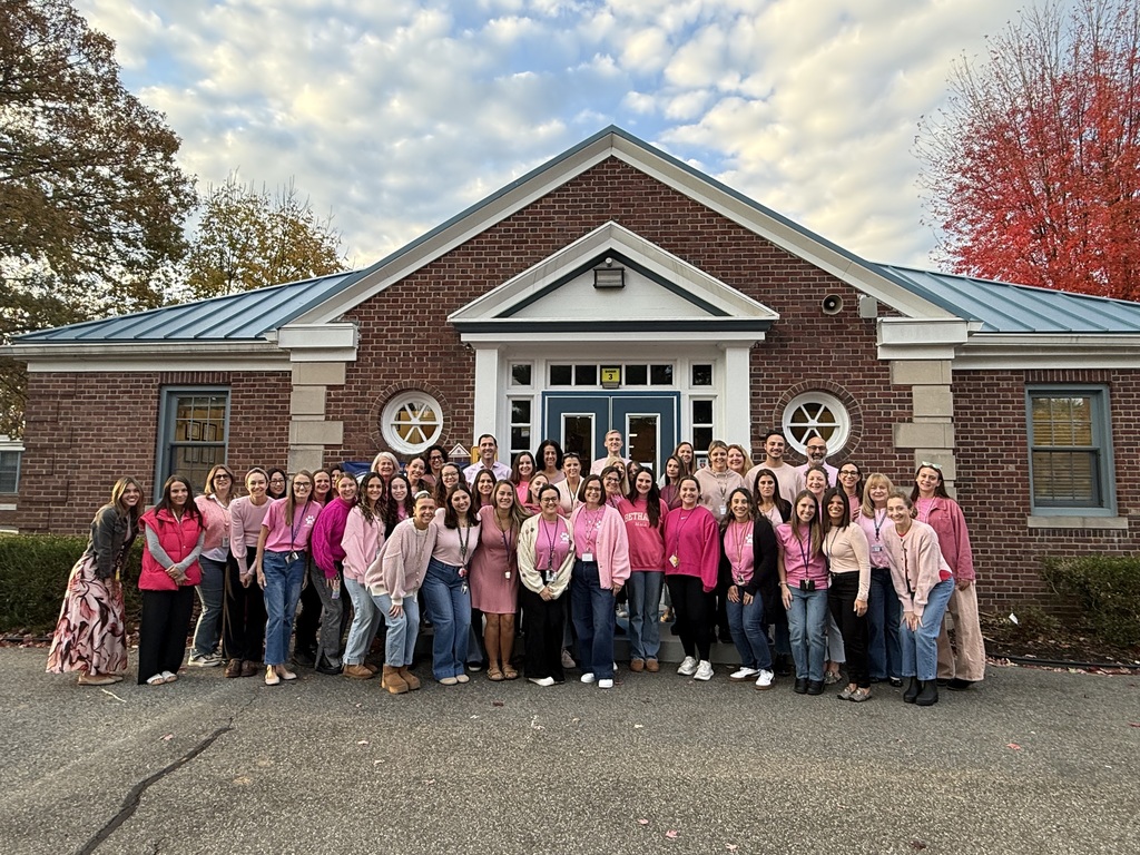 Bogert faculty supporting breast cancer awareness month by wearing pink!