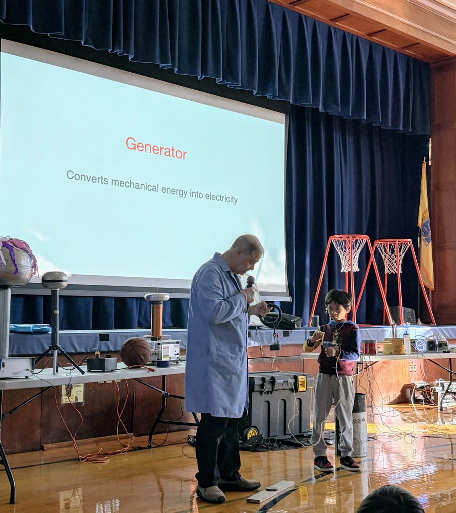 4th grade students enjoying the science assembly