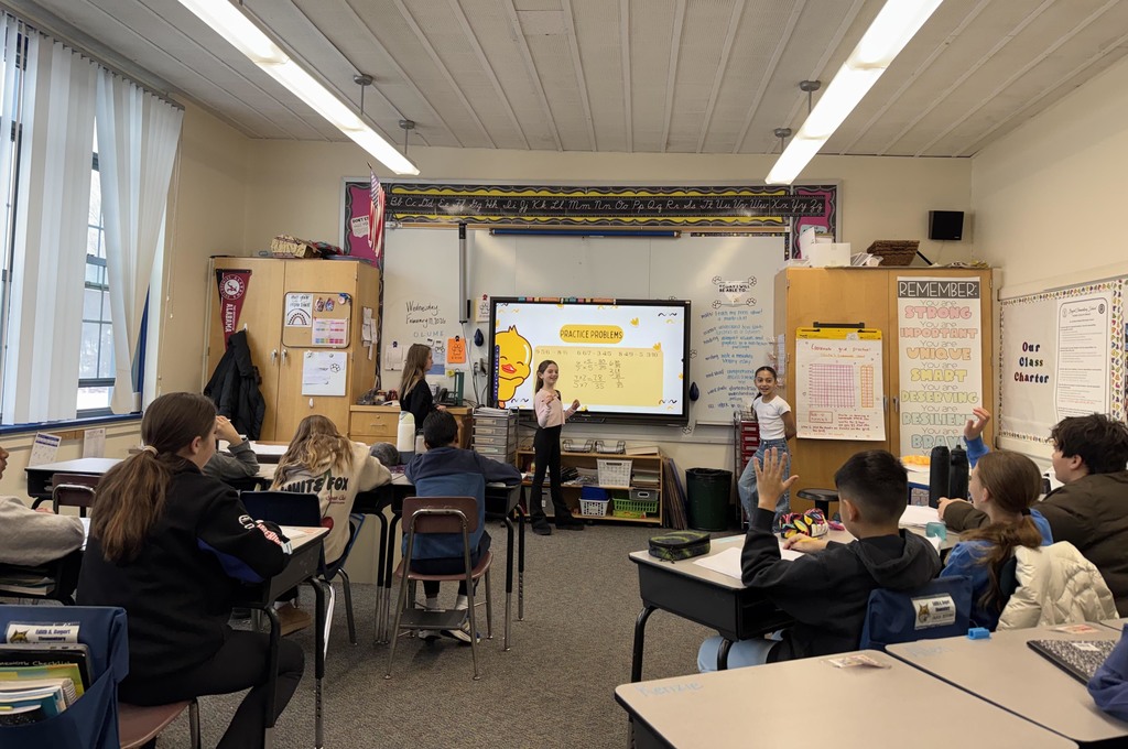 5th grade students from Ms. Darienzo's class presenting