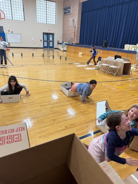 Box tower knock down