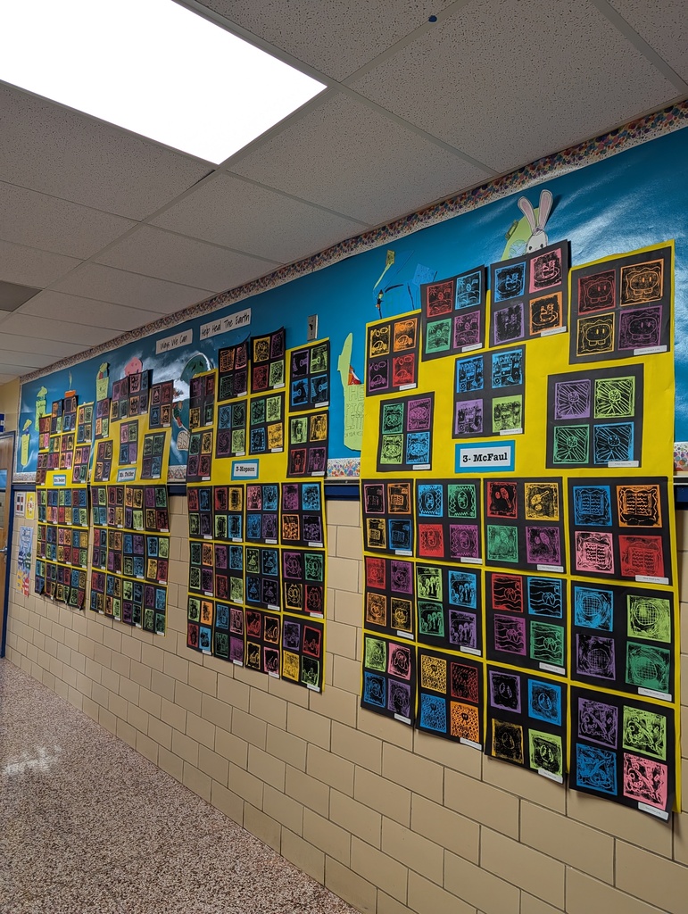 3rd Grade Artwork at the Bogert & Reynolds Art Show