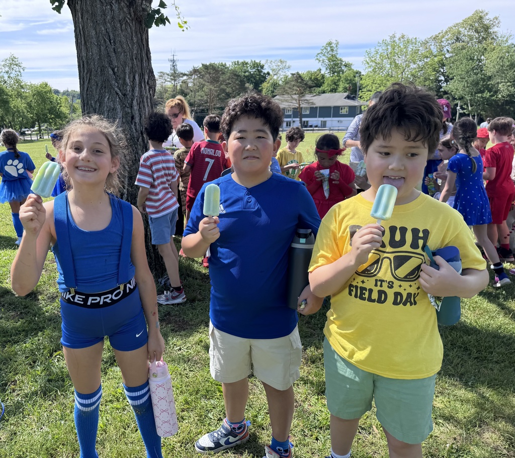 Bogert students participating in Field Day