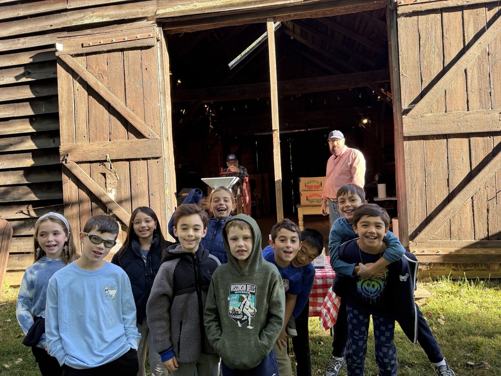 A group of students at a field trip