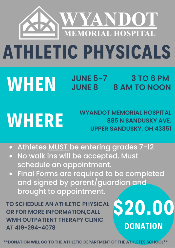 Wyandot Memorial Hospital Athletic Physicals