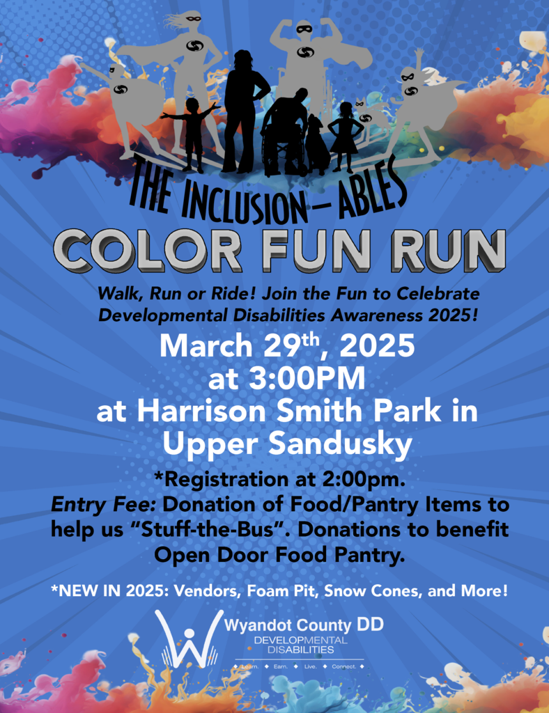 color fun run flier