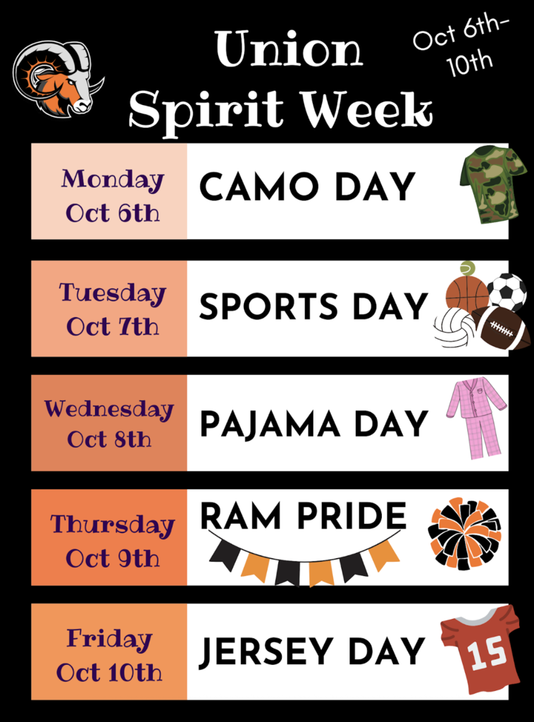 spirit week flier