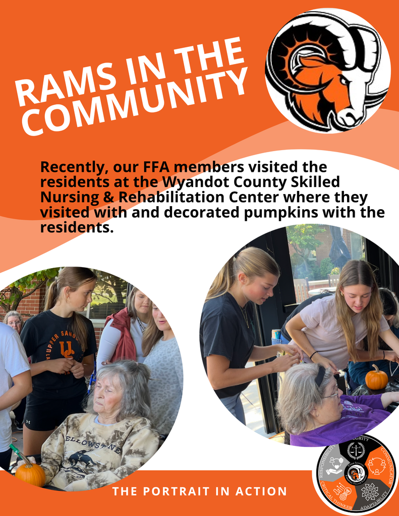 Rams in the Community FFA at the County Home