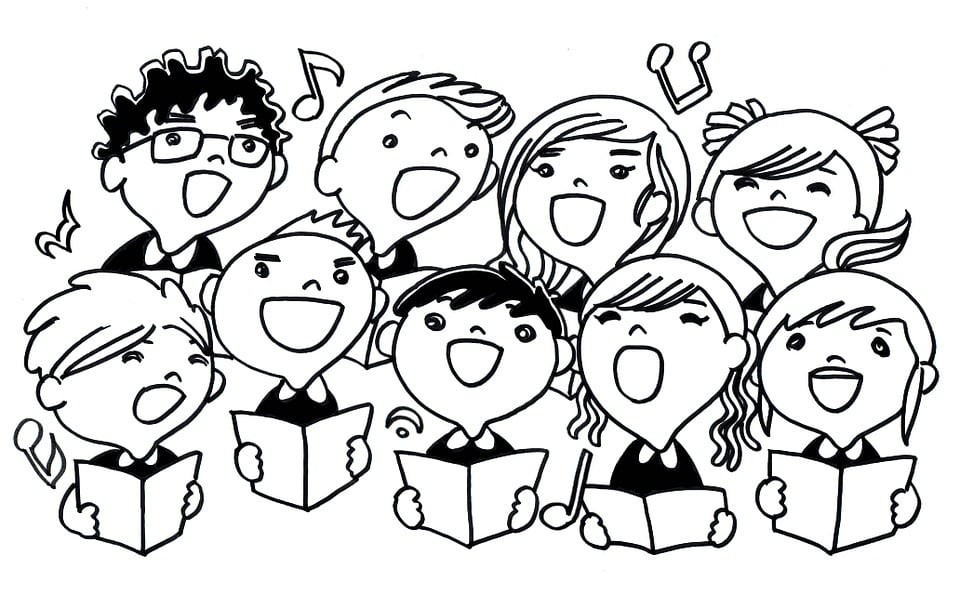 Choir singing