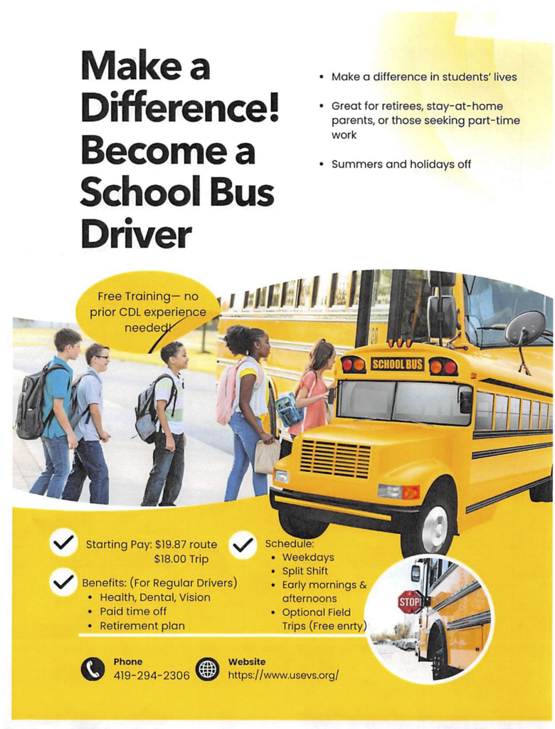Bus Drivers Informational Flyer