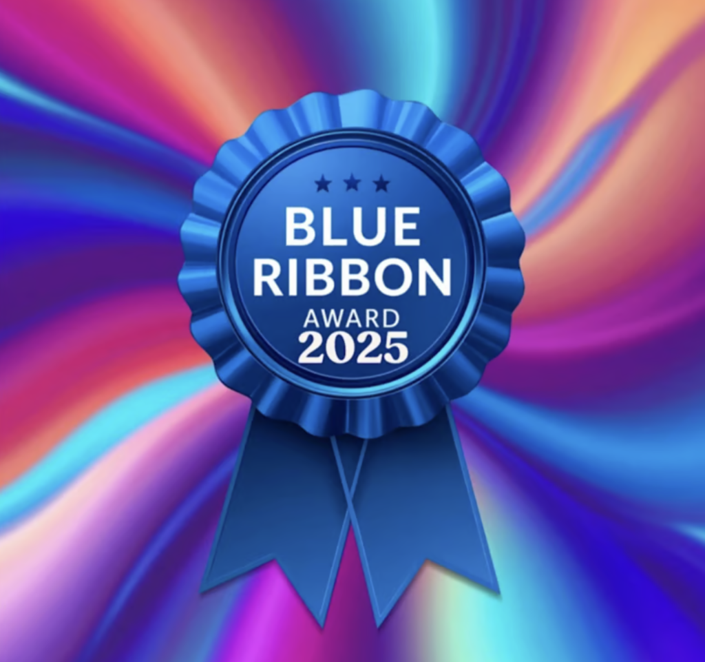 blue ribbon graphic
