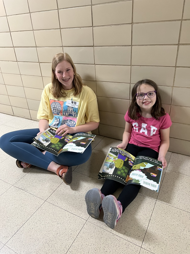 high school students and second graders