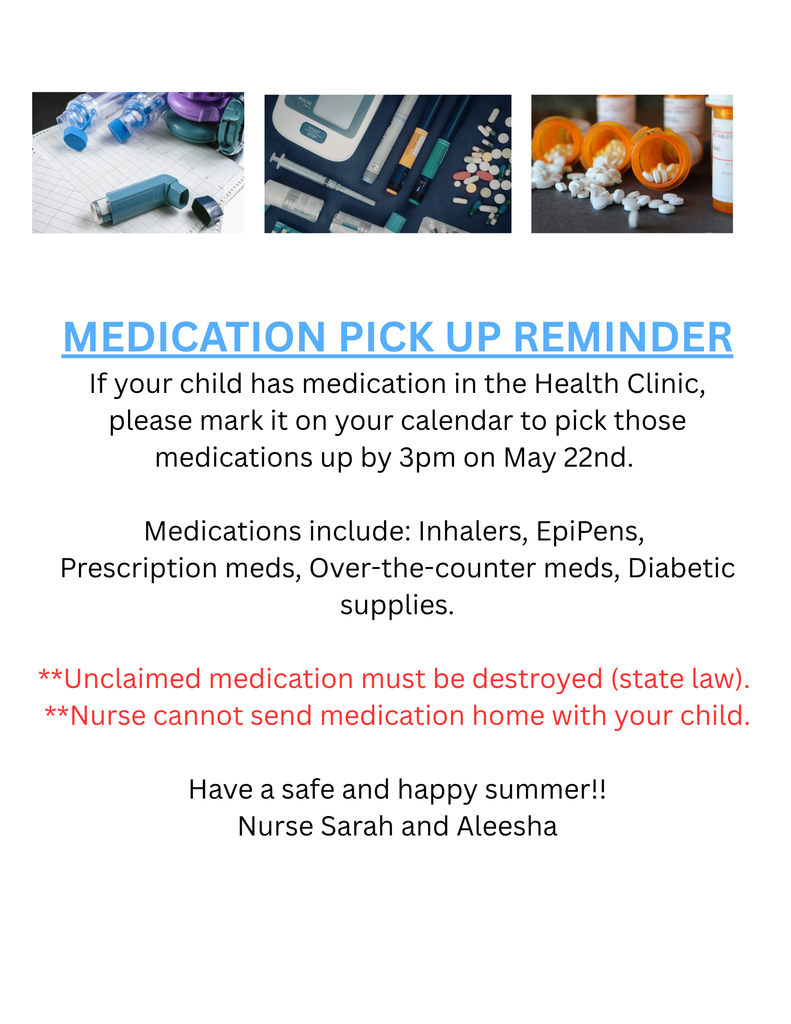 Medication pick up reminder