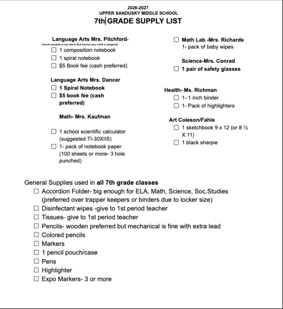 supplies