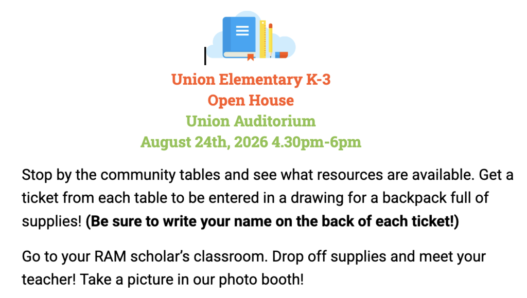 open house dates