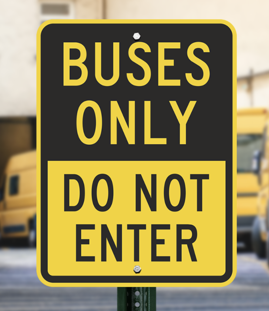 buses sign