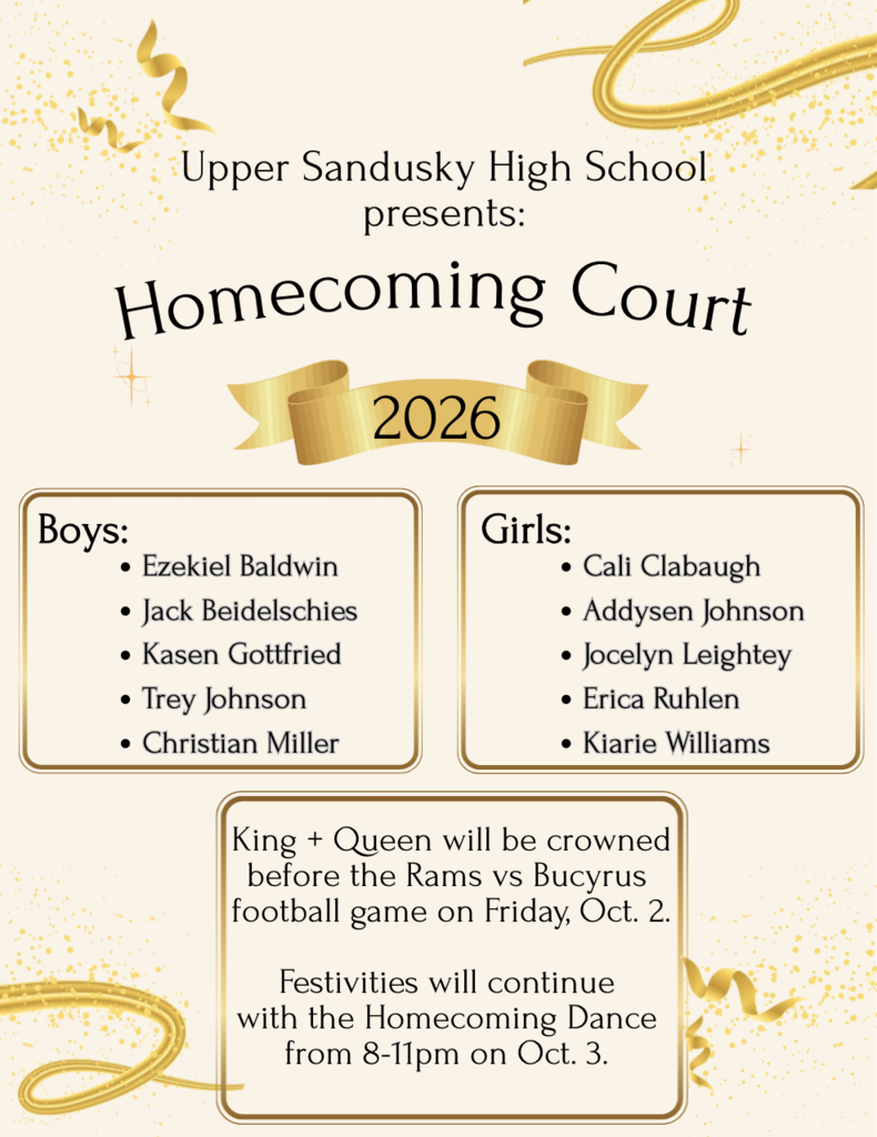 2026 Homecoming Court