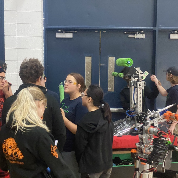 robotics team talking