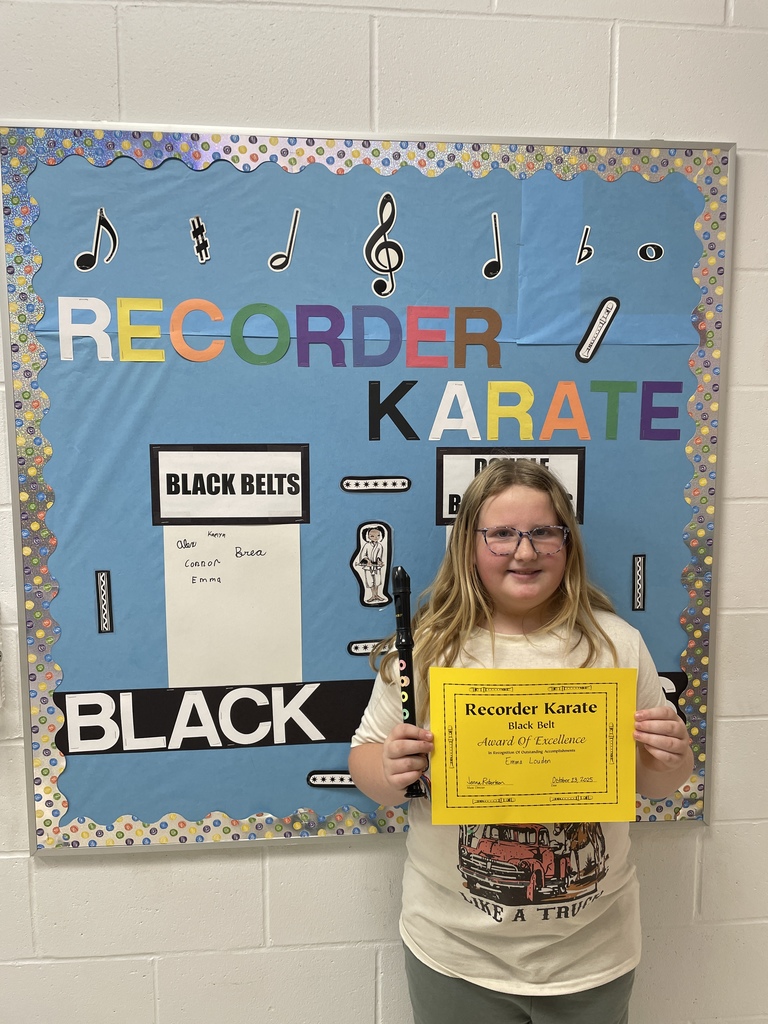 black belt recorder student