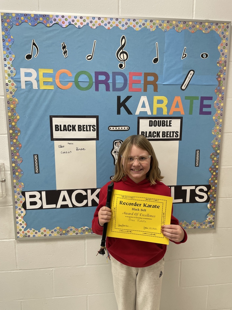 black belt recorder student