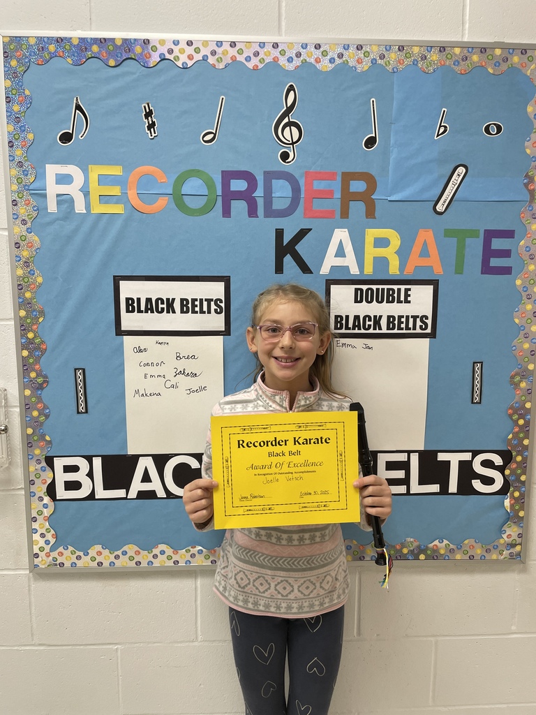 black belt recorder student