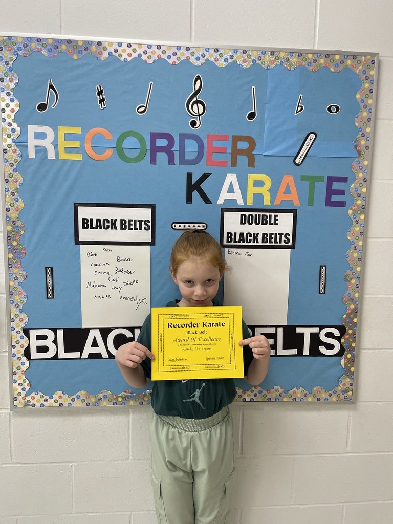 black belt recorder student