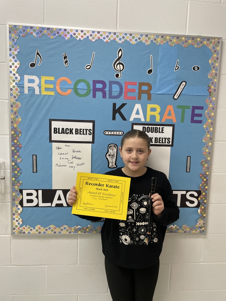 black belt recorder student